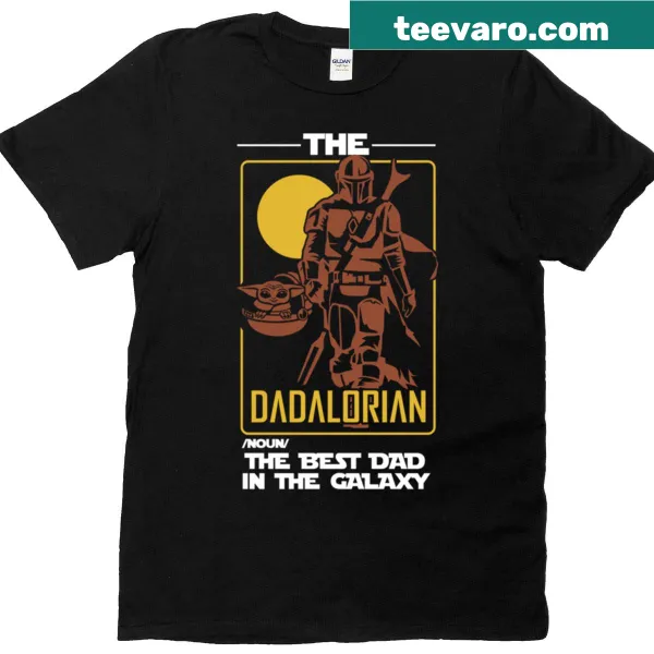 Illustration t-shirt for dads featuring The Dadalorian theme