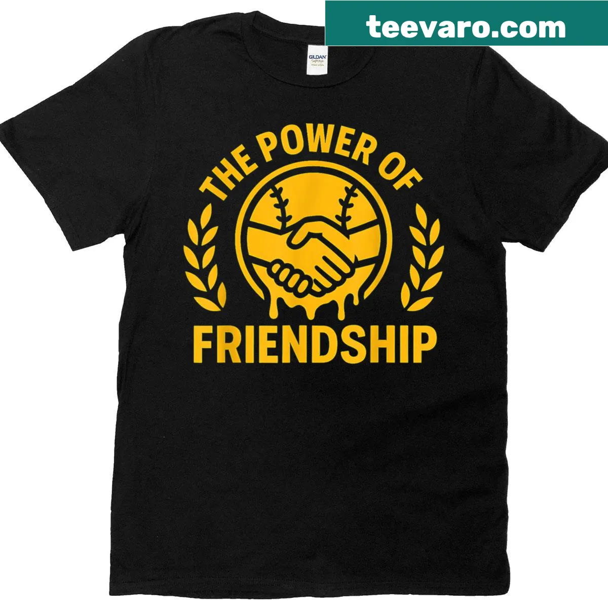 Inspirational T-shirt with the message about friendship — on a men's t-shirt