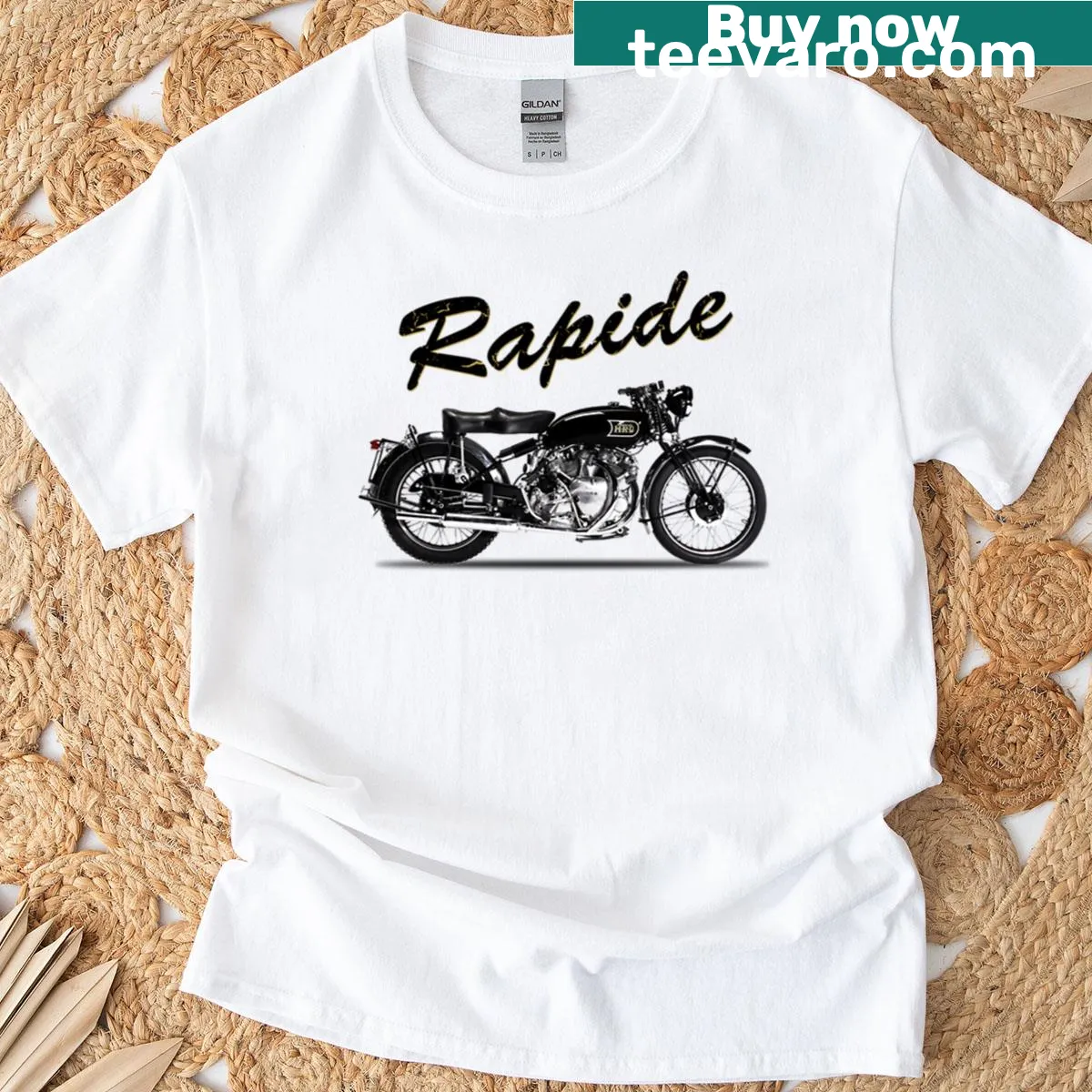 Typography design for The Series B Rapide shirt — on a men's t-shirt