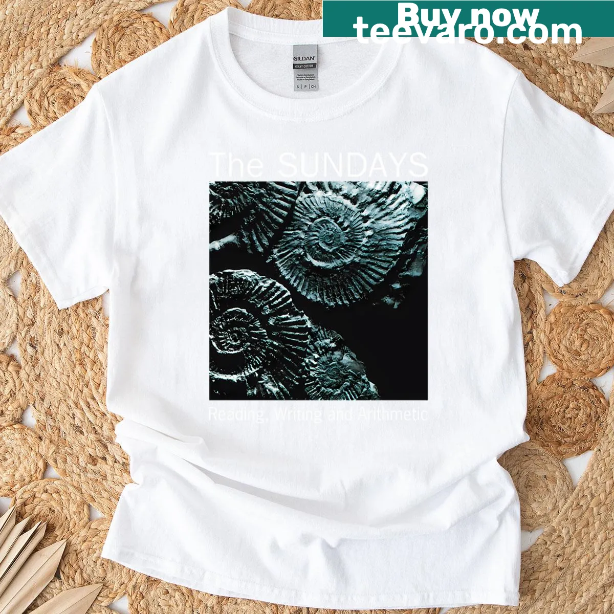 Tribute shirt for The Sundays band with bold graphics — on a men's t-shirt