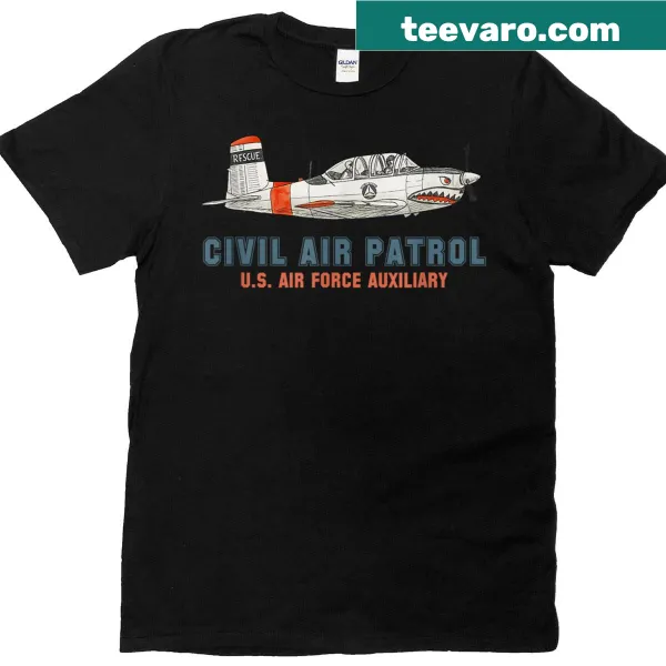 T-shirt featuring graphic of the T-34 aircraft for aviation enthusiasts