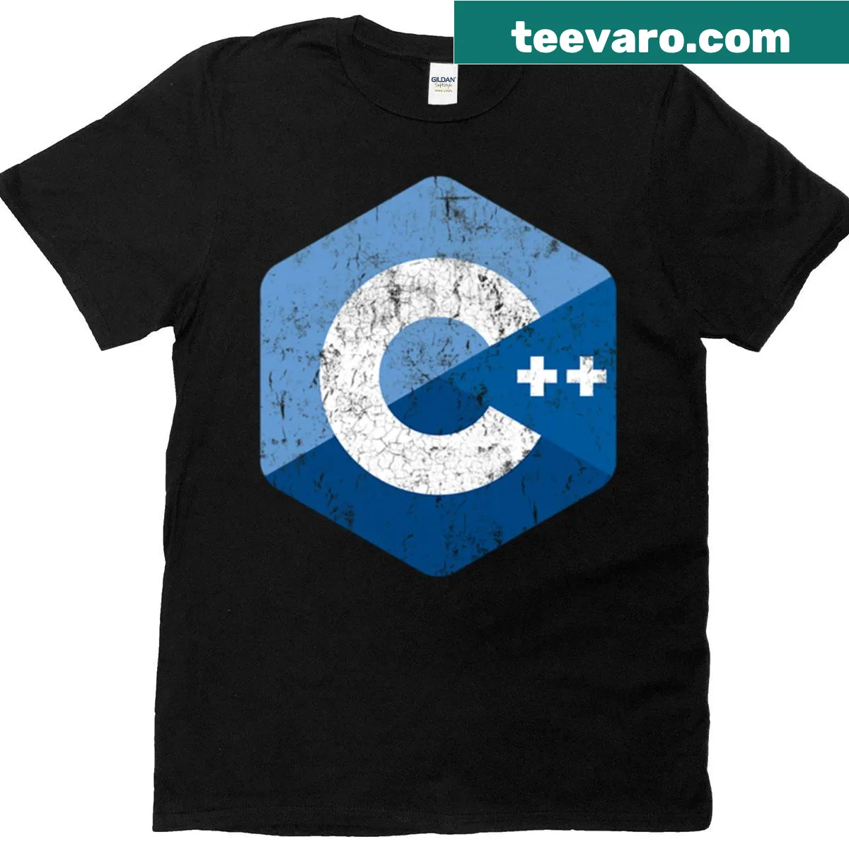Vintage C Programmer t-shirt with a clever programming graphic — on a men's t-shirt