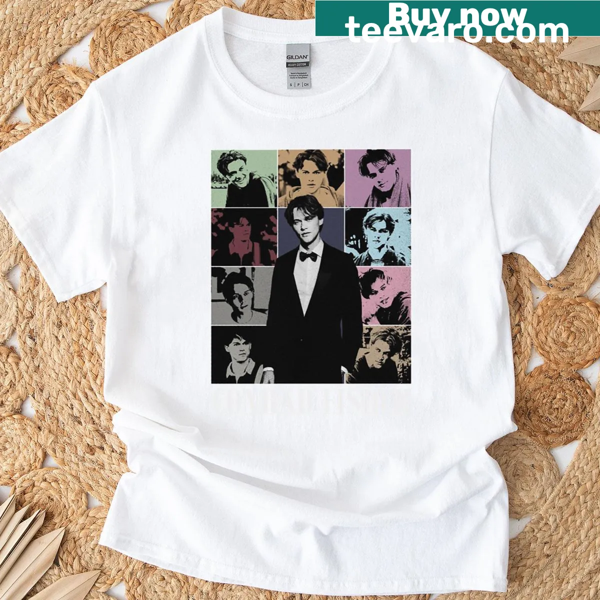 Vintage tour graphic shirt representing the Conrad Tour — on a men's t-shirt