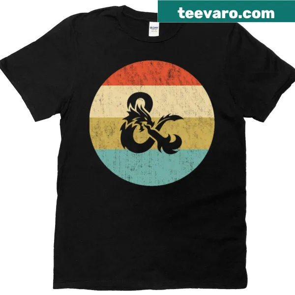 Vintage Dungeons & Dragons graphic on T-shirt