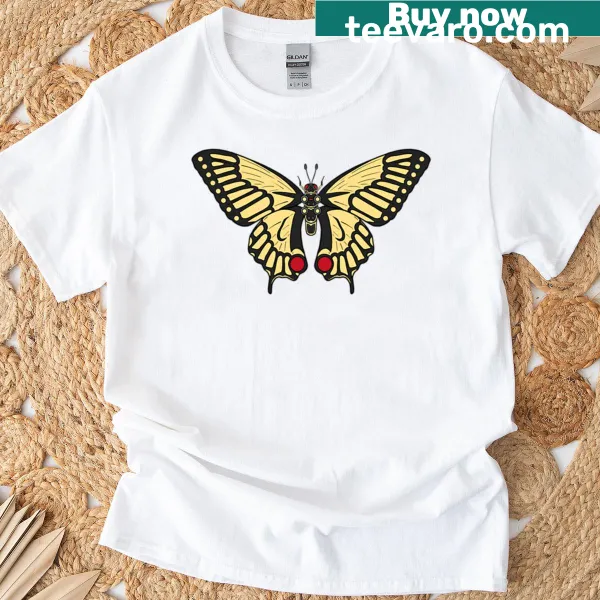 Minimalist Ageha Borg Beetle silhouette graphic T-shirt