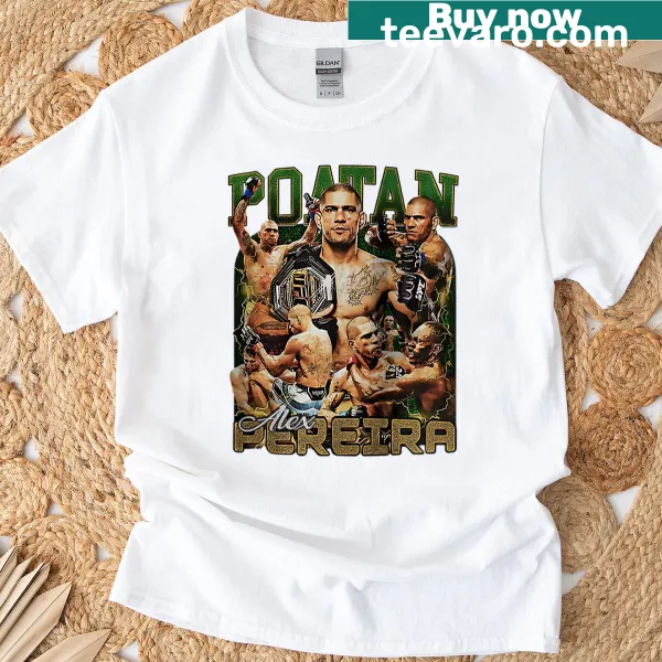 Vintage-style graphic honoring MMA fighter Alex Pereira