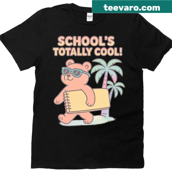 California bear illustration with 'Back To School' text on T-shirt