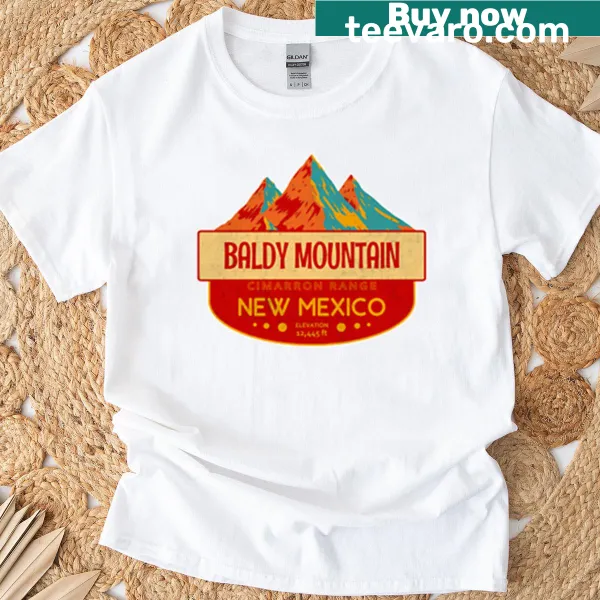 Illustration of Baldy Mountain in Cimarron Range on T-shirt