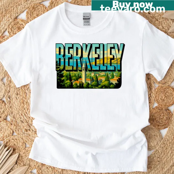 Typographic design featuring 'Berkeley, California' text
