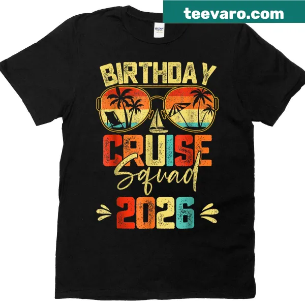 Cruise-themed birthday party graphic t-shirt