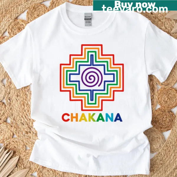 Chakana design symbolizing Andean culture on a t-shirt
