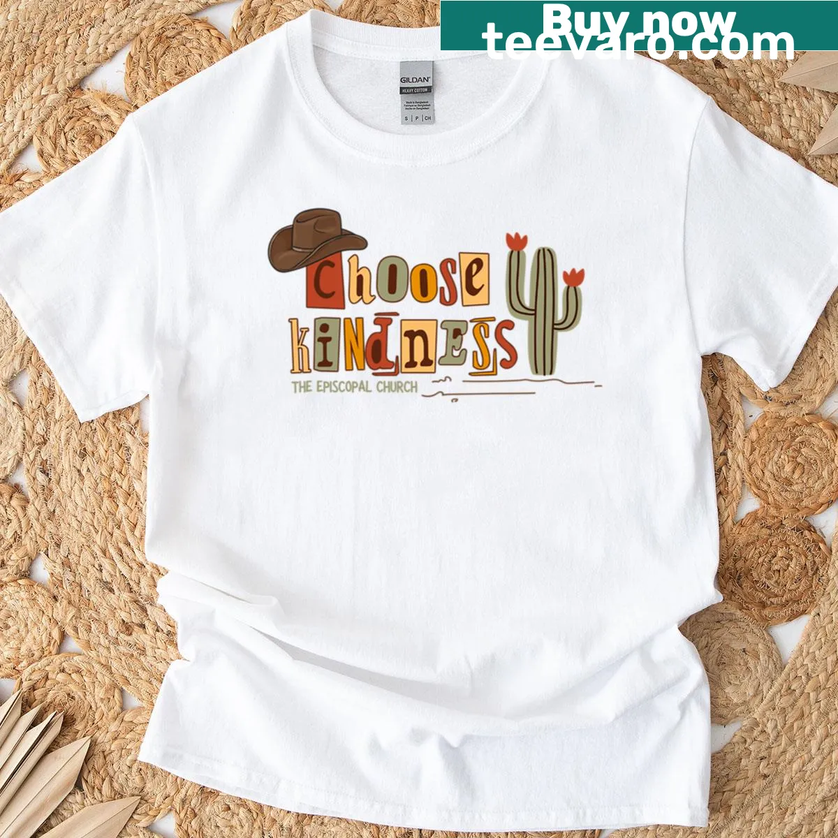 Shirt with the message 'Choose Kindness' representing the Episcopal Church — on a men's t-shirt
