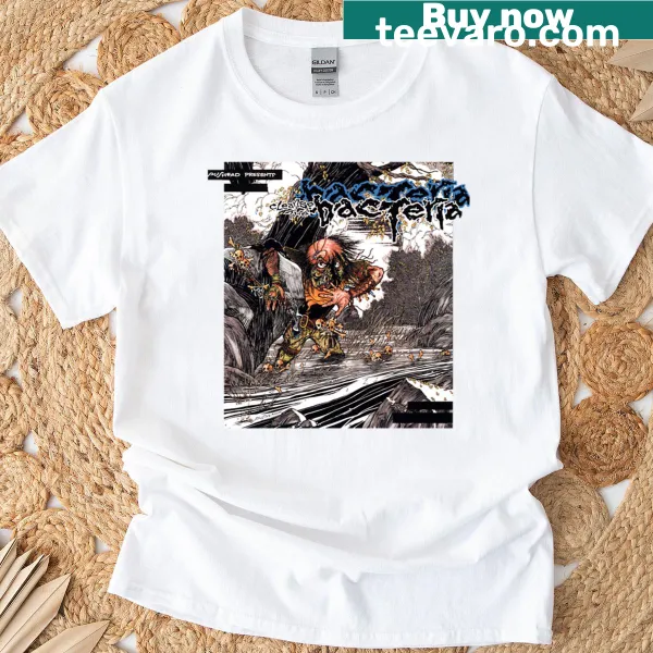 Playful typography on Cleanse The Bacteria t-shirt
