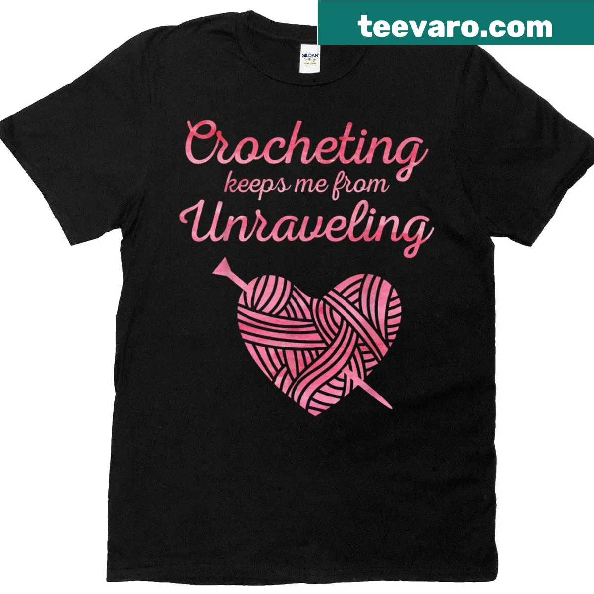 Typography design saying 'Cool Crochet Lover' on a casual t-shirt — on a men's t-shirt