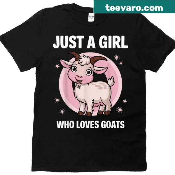 Illustration of cute goats on a goat lovers t-shirt