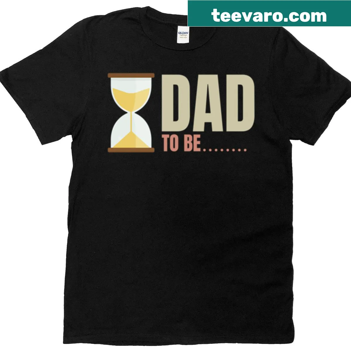 Heartfelt Dad-to-Be T-shirt with playful illustrations — on a men's t-shirt
