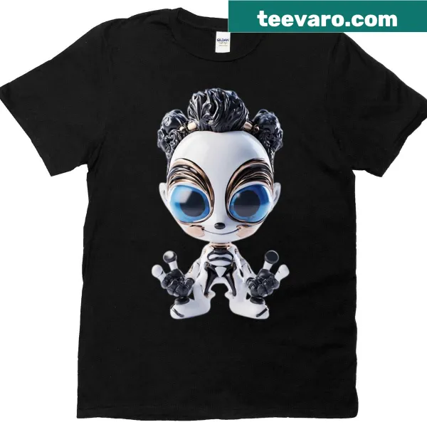 Gothic illustration of Darth Maul's skull on a t-shirt