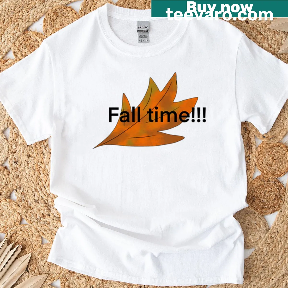 Charming fall-themed shirt celebrating the autumn season — on a men's t-shirt
