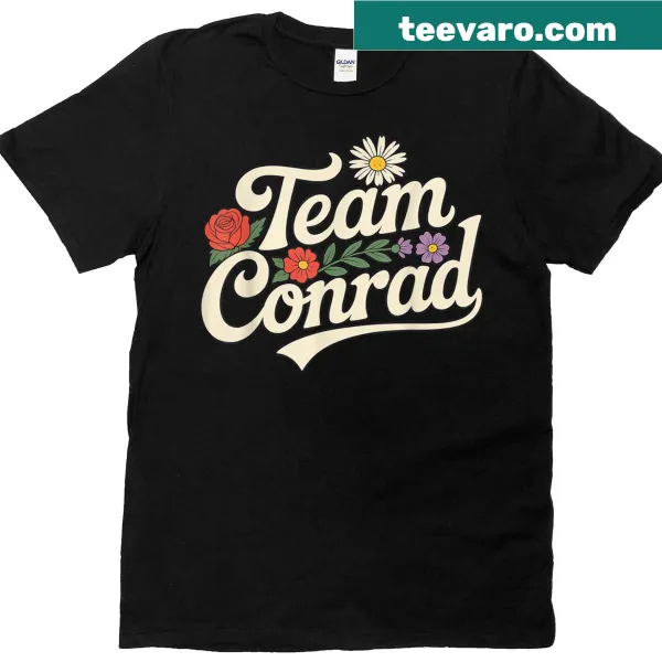 Floral design with humorous text on a casual graphic T-shirt