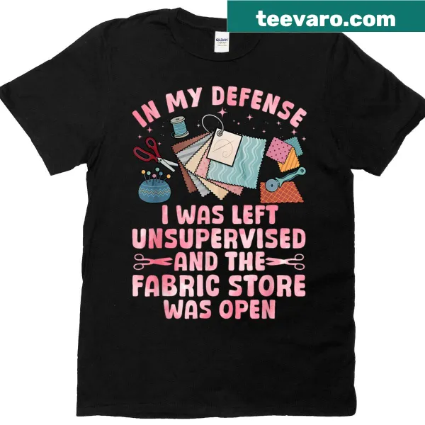 T-shirt with a playful quilting design for sewing enthusiasts