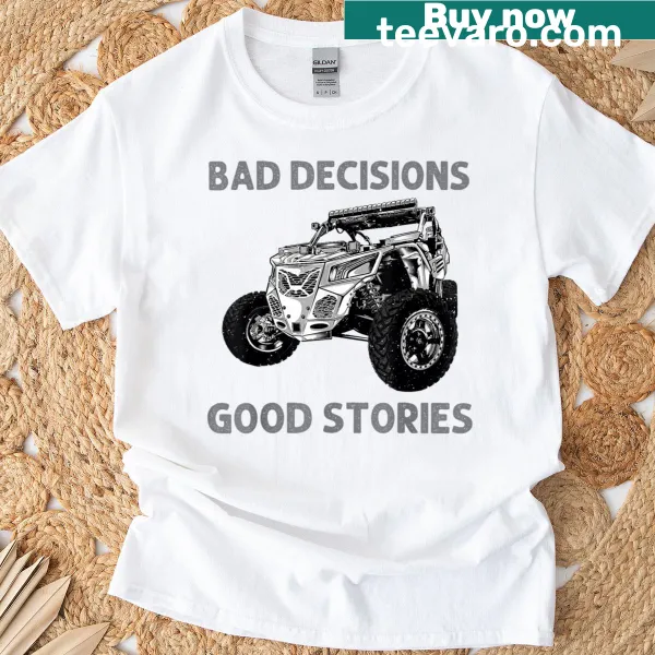 T-shirt featuring funny artwork related to SxS off-roading and side-by-side vehicles.