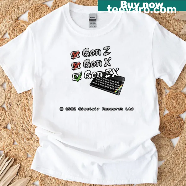Humorous Generation Z t-shirt with playful text design