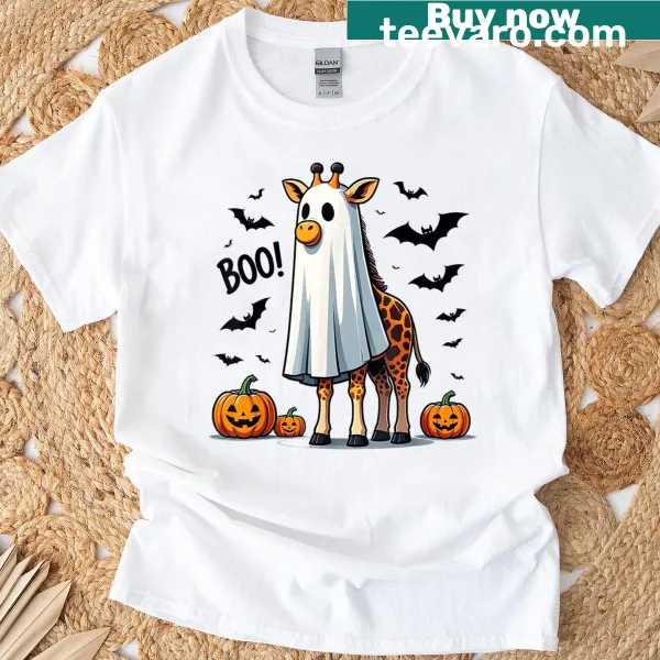 Funny giraffe costume Halloween T-shirt for animal lovers