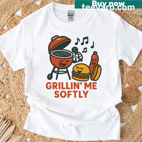 Funny BBQ music parody T-shirt for grill enthusiasts