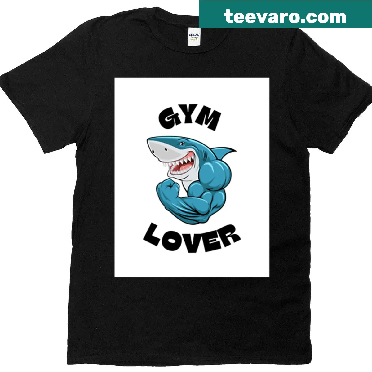 Motivational typography gym lover t-shirt design — on a men's t-shirt