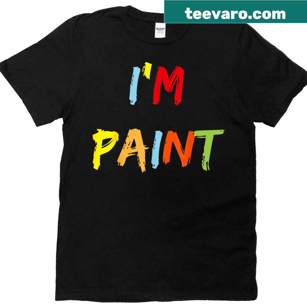 Cute couple T-shirt with 'I Heart Love To Finger Paint' and playful graphics — on a men's t-shirt