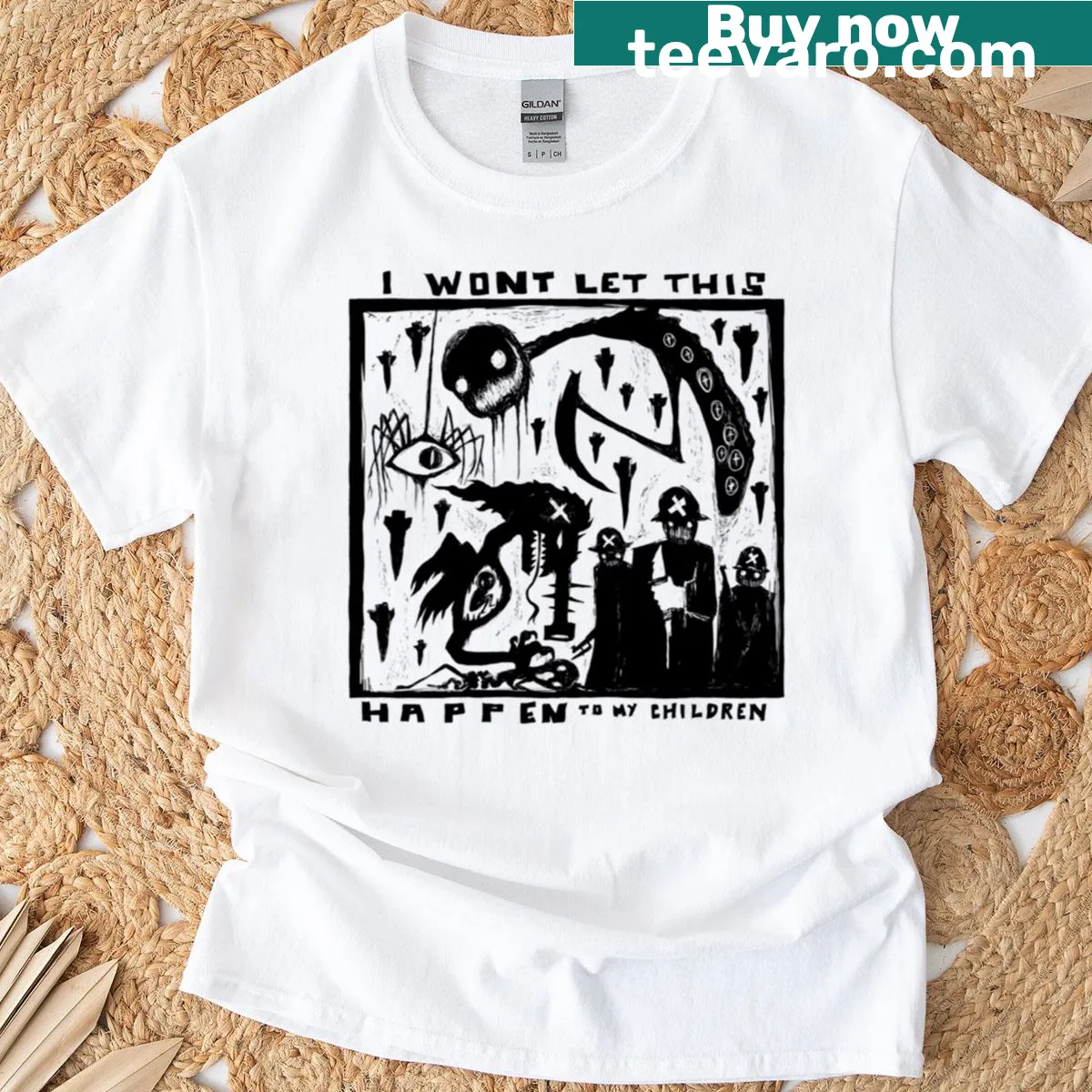 Illustrated shirt displaying the phrase 'I Will' for inspiration — on a men's t-shirt