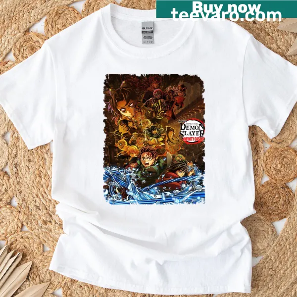 Demon Slayer Infinity Castle illustration on an anime T-shirt