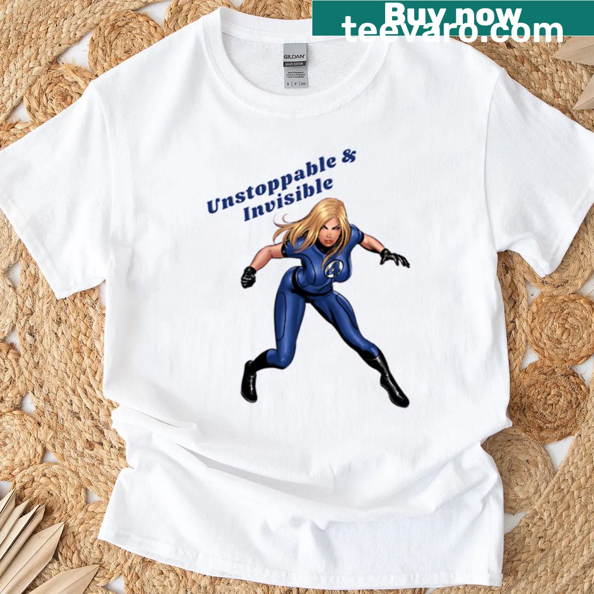 Silhouette of an invisible woman surrounded by artistic elements. — on a men's t-shirt