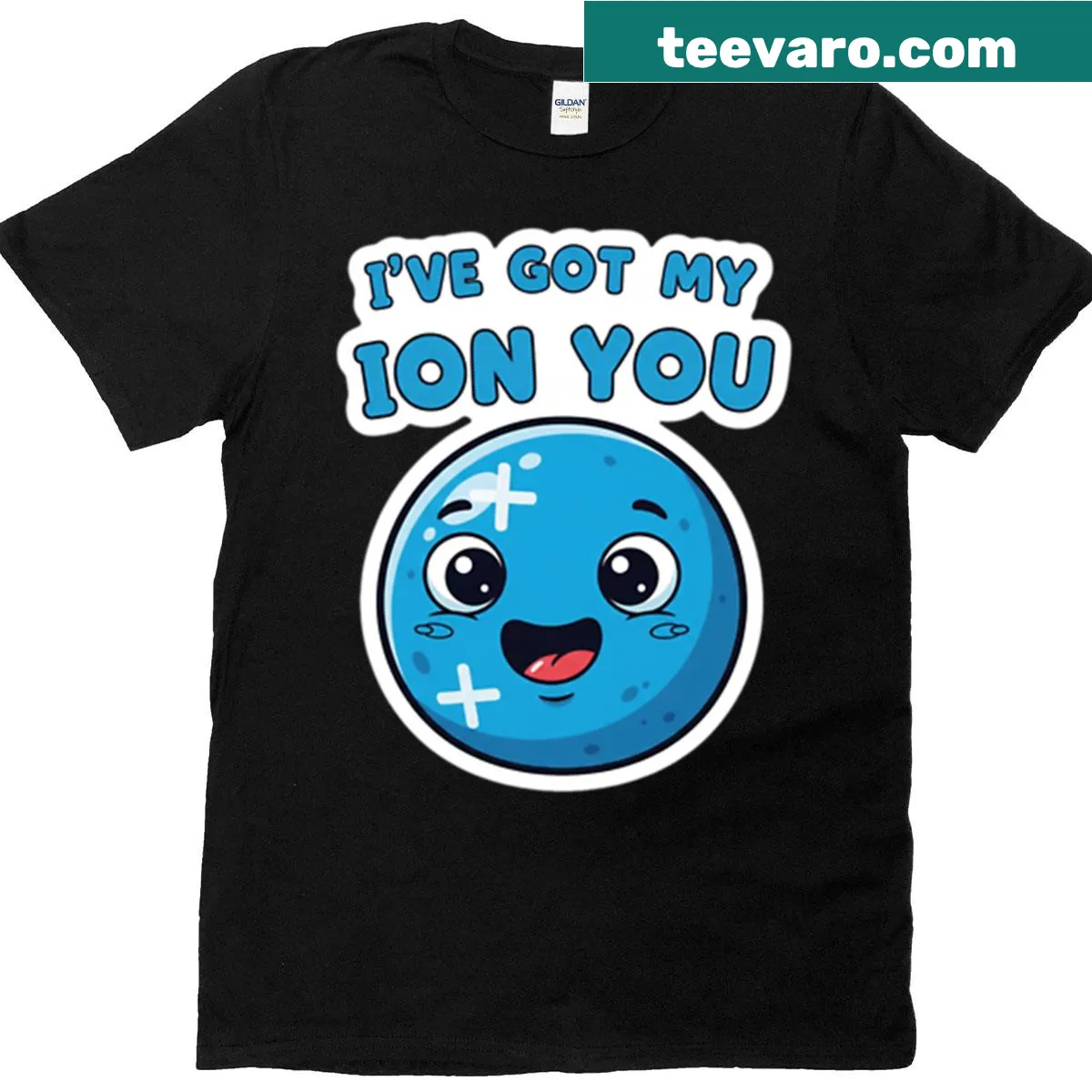 Funny science pun I’ve Got My Ion You graphic t-shirt — on a men's t-shirt