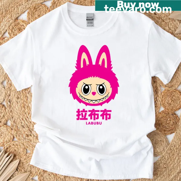 Cartoon Labubu character graphic t-shirt