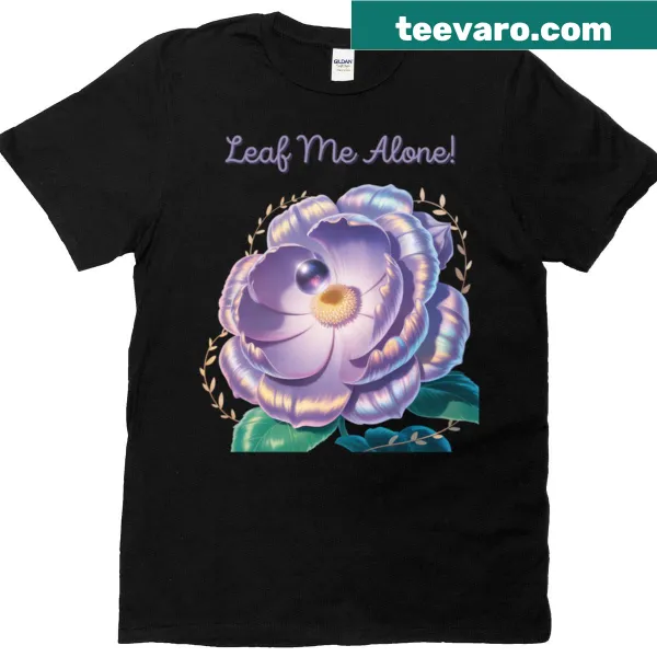 Whimsical flower graphic t-shirt with playful text