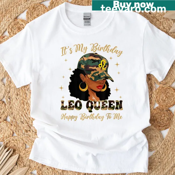 Illustration of a Black woman in cap and camo, celebrating her birthday