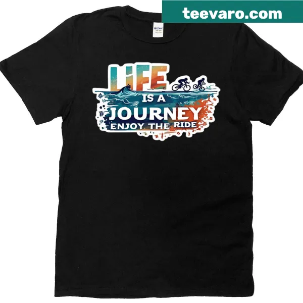 Inspirational message about life and fitness on a T-shirt