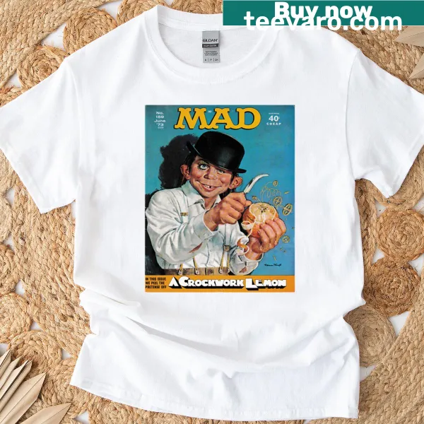 Edgy T-shirt featuring Clockwork Orange inspired illustration