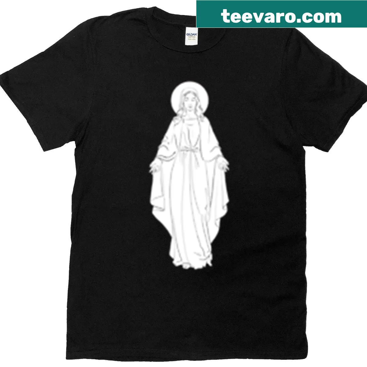 T-shirt with the phrase "Mary Mother Of God" — on a men's t-shirt