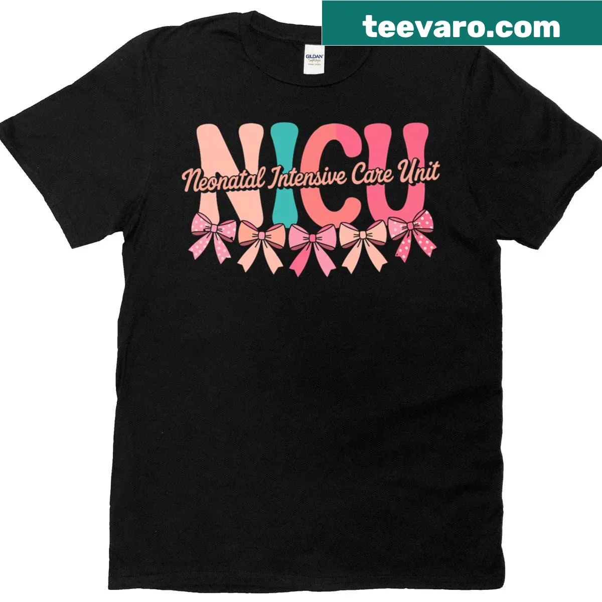 Funny T-shirt for neonatal nurses with cute text design — on a men's t-shirt