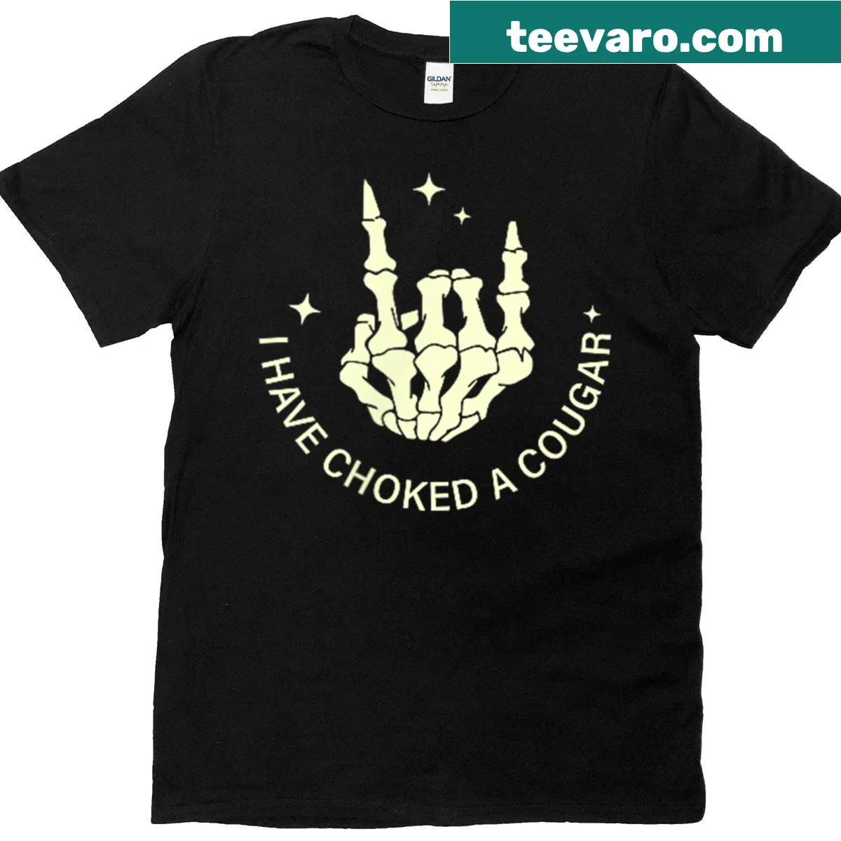 Funny T-shirt with humorous phrase about wild encounters — on a men's t-shirt