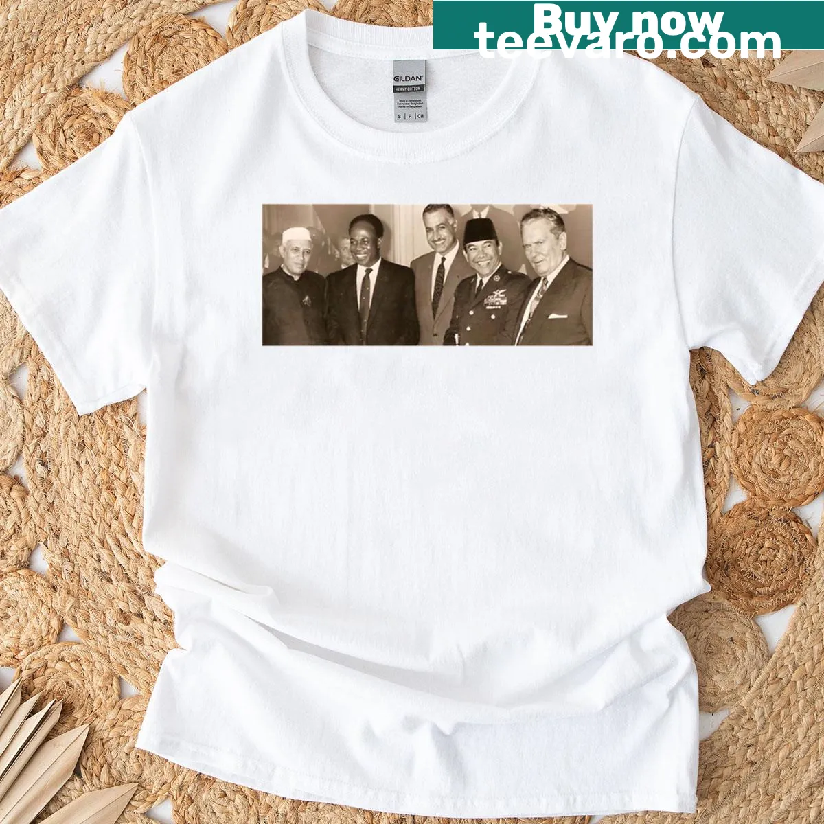 Photographic image of a mountain summit on a T-shirt — on a men's t-shirt