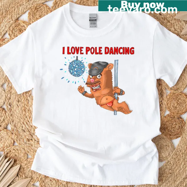 Cartoon polar bear T-shirt with playful design