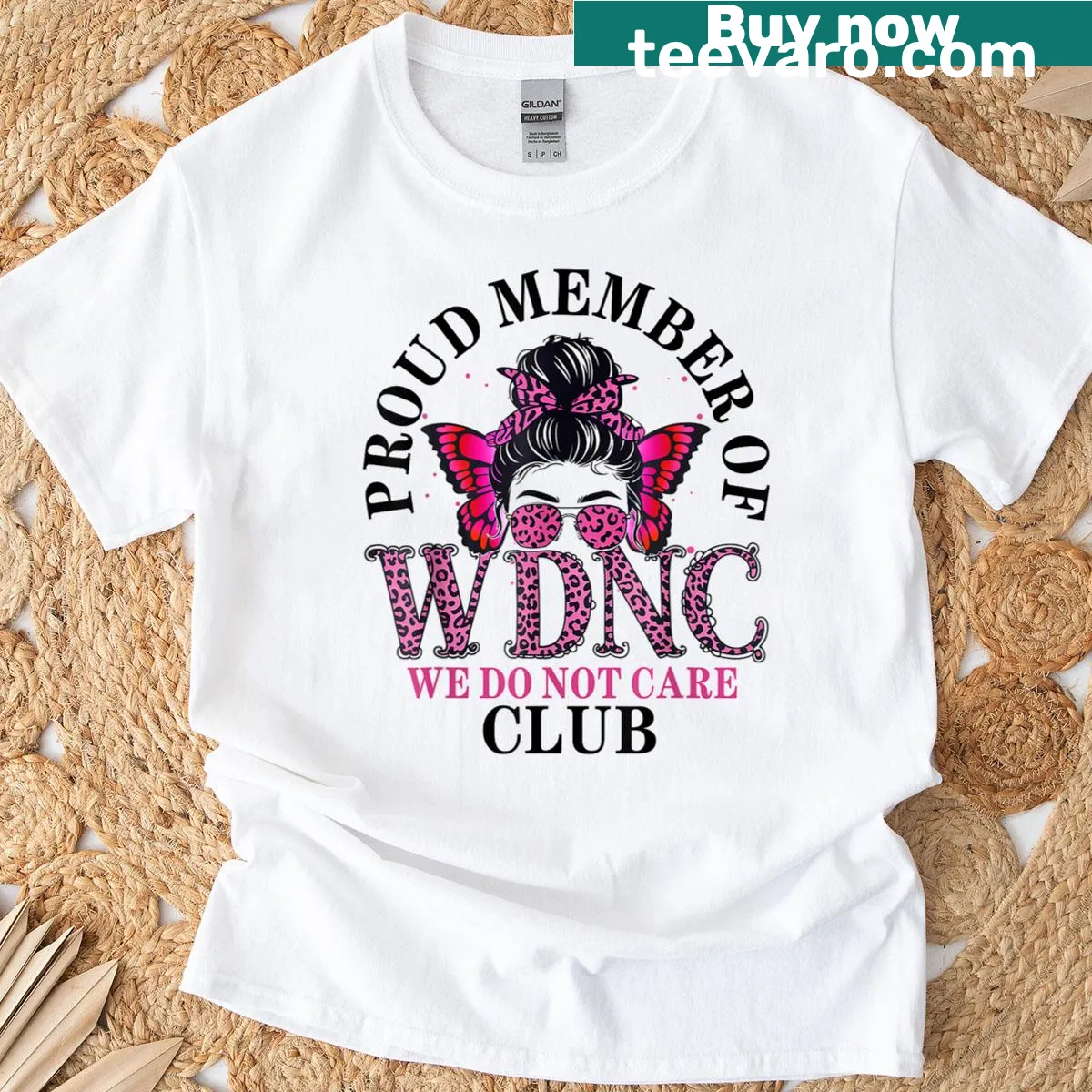 Funny T-shirt with Proud Member of We Do Not Care Club quote — on a men's t-shirt