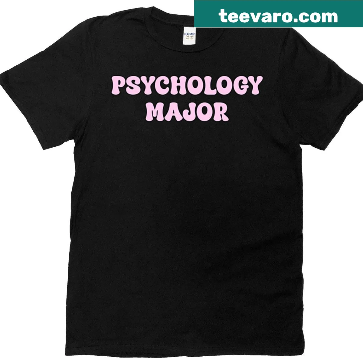 T-shirt for psychology majors with bold typography — on a men's t-shirt