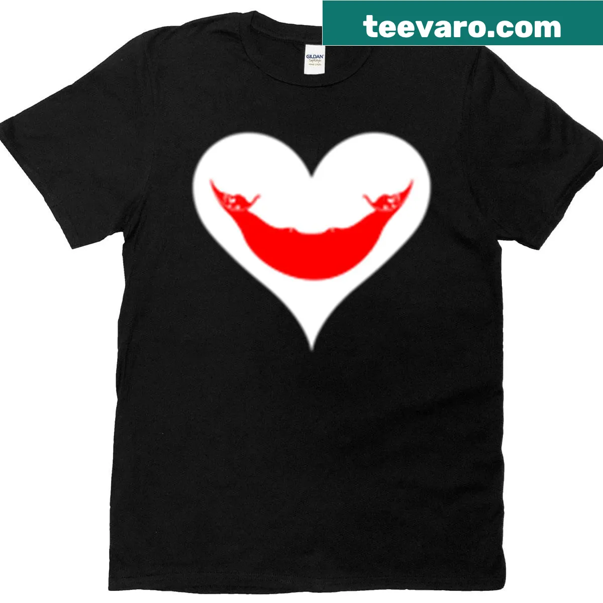 Easter Island Reimiro heart flag graphic on travel t-shirt — on a men's t-shirt