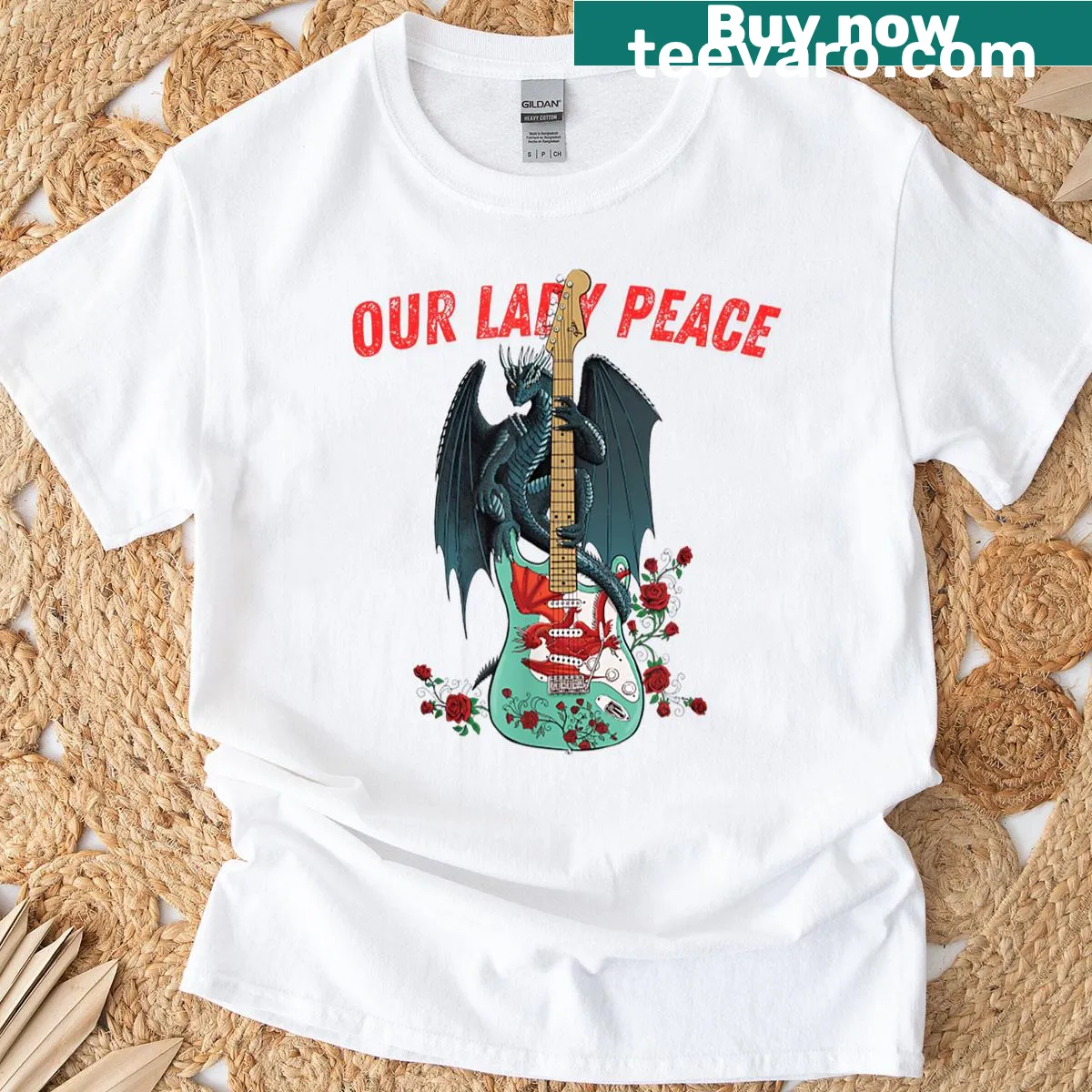 T-shirt with a vintage quote from Our Lady Peace — on a men's t-shirt