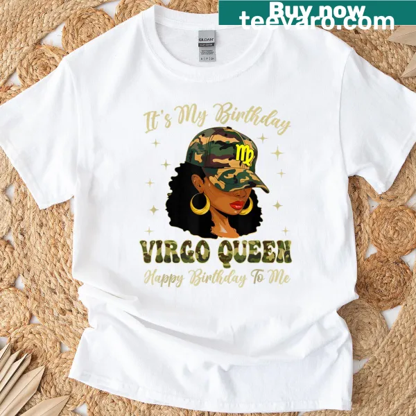 Graphic of a Virgo queen celebrating her birthday