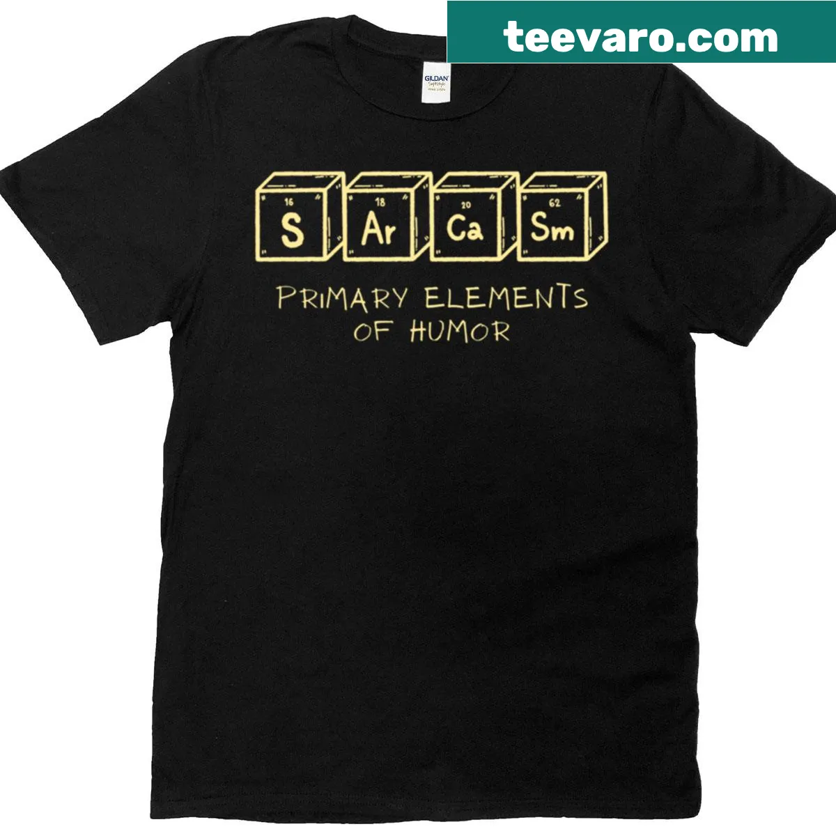 Witty quote about sarcasm and humor on a T-shirt — on a men's t-shirt